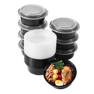 lot 13606 image: FULING 32 oz Round Meal Prep Containers, 50 ct