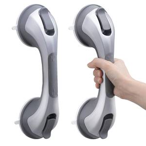 lot 13670 image: TAILI Shower Grab Bars Suction 2-Pack 12.2 Silver