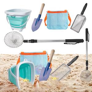 lot 14384 image: Olutacot 10-Piece Beach Toy Set with Adjustable Sifters