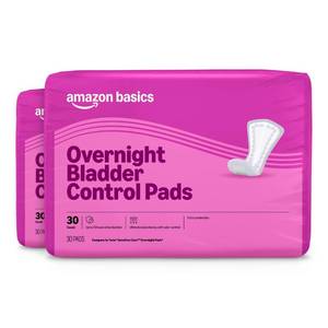 lot 17437 image: Amazon Basics Incontinence Pads for Women, 60 Count