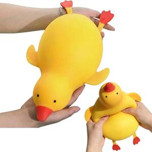 lot 17453 image: Wisfancy Jumbo Duck Squishy Toy, 13.39 x 3.94 inches