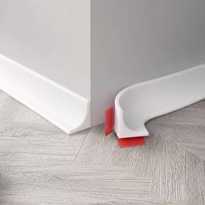 lot 17459 image: Moleney White Flexible Molding Trim 0.5 x 40 ft