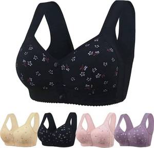 lot 18198 image: Onlystory Front Closure Wireless Bra 38C Black