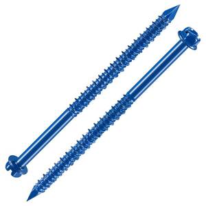 lot 18216 image: Wensilon Concrete Screws 316 x 3-34 Slotted Hex (30 Pcs)
