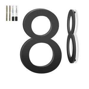 lot 18221 image: Sanshaoye 6 Inch Aluminum Floating House Numbers