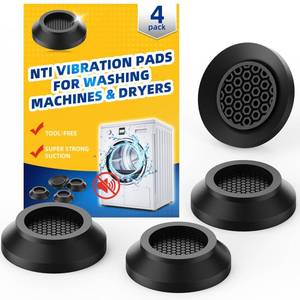 lot 18295 image: GlowSai Anti Vibration Pads for Washing Machine 4 Pack