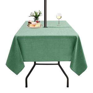 lot 18308 image: LUSHVIDA Outdoor Tablecloth with Umbrella Hole, 60x60