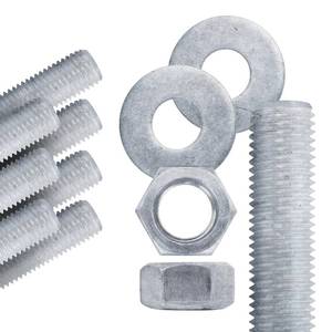 lot 19674 image: Conquest A307 Hot Dip Galvanized Threaded Rod 12-13 x 18