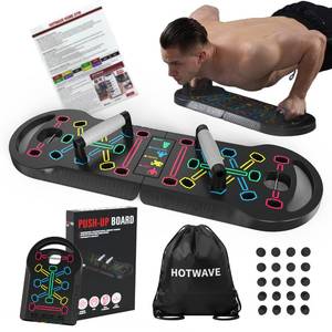 lot 19699 image: HOTWAVE Push Up Board, Portable PushUp Board, Foldable 20 in 1 Push Up Bar