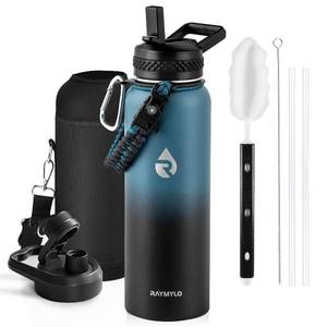 lot 19708 image: RAYMYLO Insulated Water Bottle 40 oz, Triple Wall Vacuum Stainless Steel