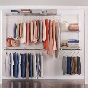 lot 19727 image: Rubbermaid Configurations 4-8 foot closet kit- White