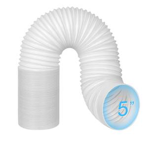 lot 19730 image: 5 Inch Portable AC Air Conditioner Hose Anti-Clockwise Thread & Length up to 80 Support Counter-Clockwise Thread, AC Hose Compatible with Haier, LG, Delonghi and More (5 Hose- Anti Clockwise)