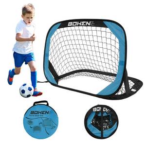 lot 20078 image: BOHEN Pop Up Soccer Goals for Kids, Foldable Portable Soccer Net for Outdoor Indoor Backyard Beach