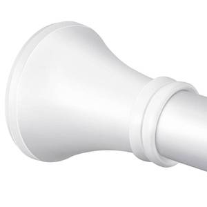 lot 20125 image: YNL White Shower Curtain Rod 36-94 Inch(3-7.8ft), No Slip No Drill No Rust Shower Rod For Bathroom Window Patio, Adjustable Spring Long Tension Rod