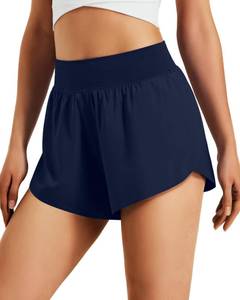 lot 20148 image: HUGUT Womens 3 High Waisted Athletic Running Shorts Quick Dry with Liner XS