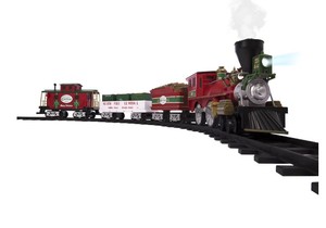 lot 1584 image: Lionel North Pole Central Lines Ready-to-Play Train Set 712121
