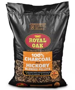 lot 13640 image: Royal Oak 100% Charcoal and Hickory Blended Pellets 30 lb
