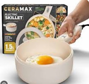 lot 17398 image: Ceramax Electric Cooker 1.6 Quart Ceramic Nonstick