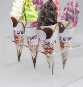 lot 18298 image: Clear Acrylic Display Cases w Circular Openings (Qty. 3)