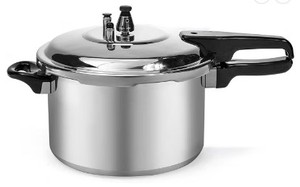 lot 19754 image: New 6-Quart Aluminum Pressure Cooker Fast Cooker Cookware Kitchen Large Capacity
