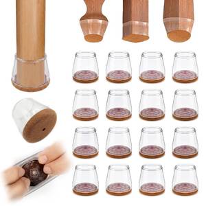 lot 1000 image: Soundbox Silicone Chair Leg Floor Protectors, 16-Piece