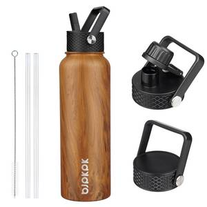 lot 1006 image: BJPKPK 40oz Insulated Water Bottle with Straw Lid