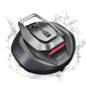 lot 1660 image: Pooleco Robotic Pool Cleaner, Pool Vacuum for Above & In-Ground Pool, Dual-Motor Suction, 90Mins Runtime, Automatic Self-Parking, 2.5h Fast Charging, Up to 850 Sq.ft, Red
