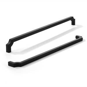 lot 1705 image: khtumeware 3-Pack 12 Inch Square Matte Black Appliance Cabinet Pulls, Solid Zinc Alloy Heavy-Duty Handles for KitchenBathroom Cabinets, Drawers & Cupboards (12 Inch Center to Center)