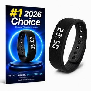 lot 2009 image: Vibrating Alarm Clock for Heavy Sleepers Silent Vibration Wristband Watch Shock Bracelet Wake up Band for Deaf People Very Loud Wearable Wrist Bed Shaker Smart Digital Extremely Deep Sleeper Mens
