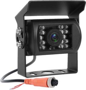 lot 2010 image: CAMECHO AHDCVBS Bus Truck Vehicle Backup Cameras Wide View Angle IR Night Vision, Waterproof Reverse Camera with 4 Pin Aviation Connector for RV CamperTruckTrailerVan (Without Guide Line)