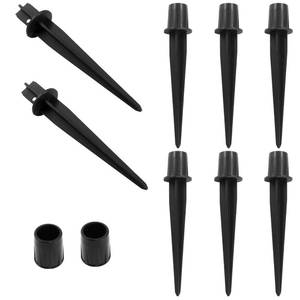 lot 2040 image: Biaungdo 8 Pcs Solar Light Replacement Stakes, 5.3 Length, 0.63 Diameter