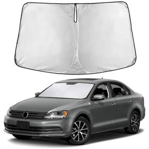 lot 2042 image: EcoNour Windshield Sunshade Compatible for Volkswagen VW Jetta 2011-2018