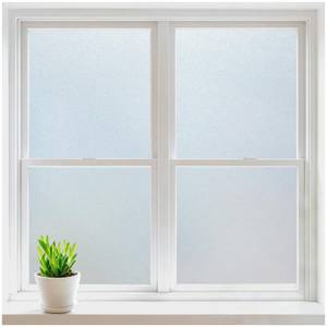 lot 2054 image: rabbitgoo Frosted Glass Window Privacy Film, Static Cling, 17.5 x 78.7
