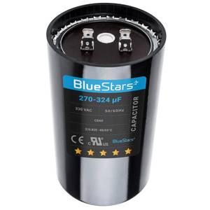 lot 2424 image: 2025 Upgraded BlueStars 270-324 uF MFD 330 VAC Motor Start Capacitor