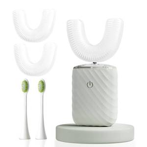 lot 2442 image: Ultrasonic Automatic Electric Toothbrush for Adults- U Shaped (Light Gray)