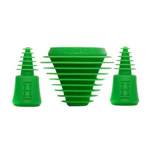 lot 2473 image: HEMPER Plugs  Caps  Universal Cleaning Plugs for Glass Water Pipes and More  Fits Male & Female Joints  Leak-Proof Seal Cleaning  Durable, Reusable & Easy to Use - (Green)