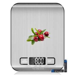 lot 2477 image: NUTRI FIT Food Scale Kitchen Scales Digital Weight Grams Oz for Weight Loss