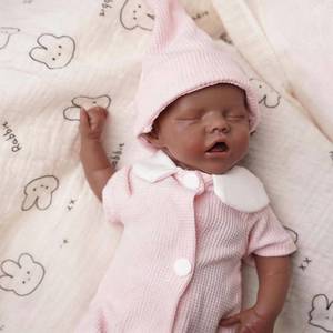 lot 7780 image: Guienrlea Reborn Baby Doll, 12 Full Silicone