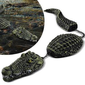 lot 7791 image: EXLIPO Floating Crocodile Sculpture 31.69 inches