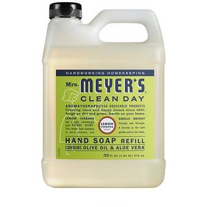 lot 8090 image: Mrs. Meyers Hand Soap Refill Lemon Verbena 33 Fl Oz