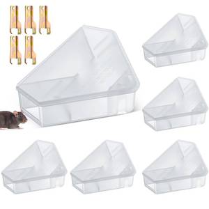 lot 8092 image: Qualirey 6-Piece Triangle Mice Bait Stations