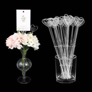 lot 8097 image: Psyqtsuar Floral Card Holder Picks 25-Piece Set