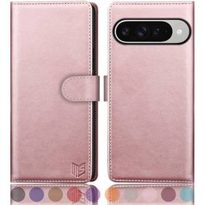 lot 8104 image: SUANPOT Google Pixel 1010 Pro Wallet Case Rose Gold