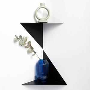 lot 9833 image: Corner Shelves Wall Mounted, Metal Floating Shelf Set of 2 for Wall Storage