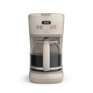 lot 9834 image: bella 12-Cup Programmable Coffee Maker with No-Drip Glass Carafe, Oatmilk