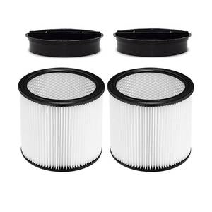 lot 9851 image: 90304 Replacement Filter for Shop Vac 90304, 90350, 90333, 90585, 5 Gallon and Above WetDry Vacuum Cleaners (2 replacement filter2 lids)