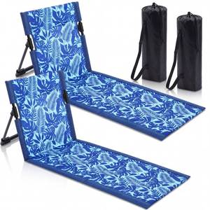 lot 9854 image: Klyyo Clyro 2 Pcs Foldable Beach Pool Chairs Portable Folding Adjustable Sun Chairs Poolside Seat for Edge of Pool for Beach Camping Picnic Lawn, 16 x 31 x 15.3 Inches, Blue