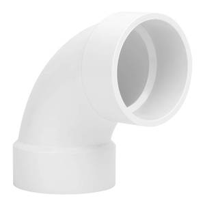 lot 9891 image: Lswteiz 3 PVC DWV Sanitary 90-Degree Elbow (Socket x Socket) White SCH40 3 PVC DWV 90° Elbow Pipe Fittings Connectors for Drain, Waste, Vent