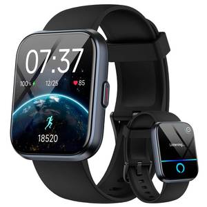 lot 10232 image: Smart Watch for Men Women, 1.85 Smart Watches Compatible iPhoneSamsungAndroid (AnswerMake), Fitness Tracker with Heart RateSleepSpO2 Monitor, Smartwatch 3ATM Waterproof 120 Sport Modes, Alexa