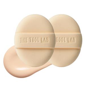 lot 10242 image: THE TOOL LAB Long-Lasting Cover Puff (Oval) - Korean Olive Young Makeup Puff Sponge for Liquid Foundation Cushion Shading Blusher, 5 Layer Memory Foam for Extra Coverage - 2.9 inch